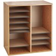 Scranton & Co Particleboard Medium Oak File Organizer Rectangular Adjustable 21