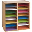 Scranton & Co Particleboard Medium Oak File Organizer Rectangular Adjustable 21