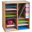Scranton & Co Particleboard Medium Oak File Organizer Rectangular Adjustable 21