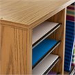 Scranton & Co Particleboard Medium Oak File Organizer Rectangular Adjustable 21