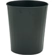 Scranton & Co 6 Gallon Round Steel Trash Can in Black (Set of 6)
