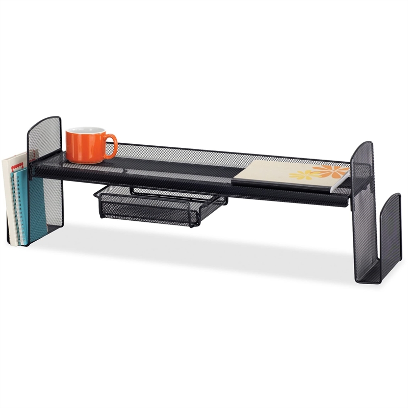 Scranton & Co Mesh Off-Surface Shelf in Black