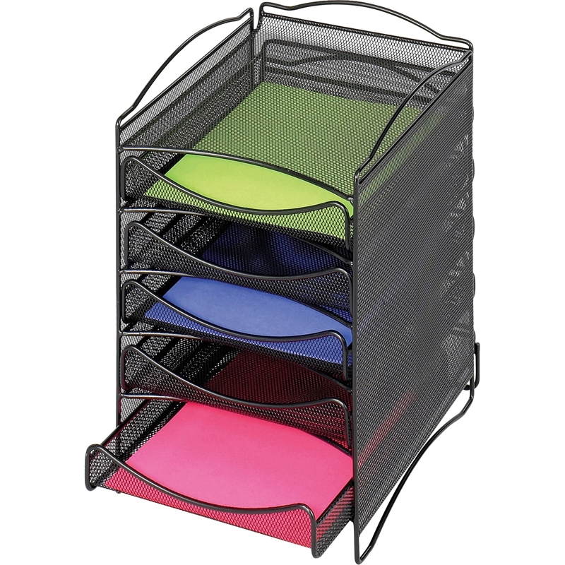 Scranton & Co 5 Drawer Mesh Literature Organizer