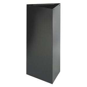 Scranton & Co Trash Can/Recycling receptacle w/ 38&quotH Base in Black