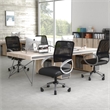 Scranton & Co Contemporary Faux Leather/Mesh Task Office Chair in Black