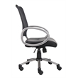 Scranton & Co Contemporary Faux Leather/Mesh Task Office Chair in Black