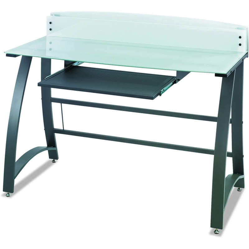 Scranton & Co Glass Computer Workstation