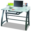 Scranton & Co Glass Computer Workstation