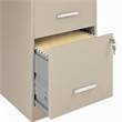 Scranton & Co Metal Beige Filing Cabinet Contemporary 2-Drawer 18