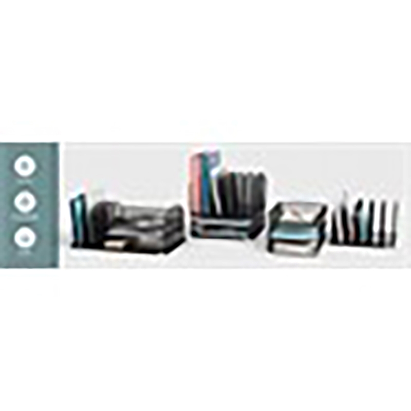 Scranton & Co Contemporary Metal Triple Tray Organizer in Black