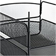 Scranton & Co Contemporary Metal Triple Tray Organizer in Black
