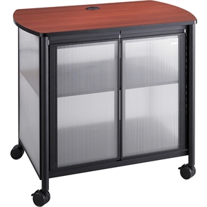 Scranton & Co Deluxe Machine Stand with Doors in Black