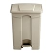 Scranton & Co 17 Gallon Plastic Receptacle in Beige