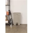 Scranton & Co 17 Gallon Plastic Receptacle in Beige