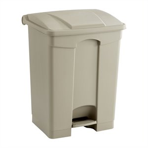 scranton & co 17 gallon plastic receptacle in beige