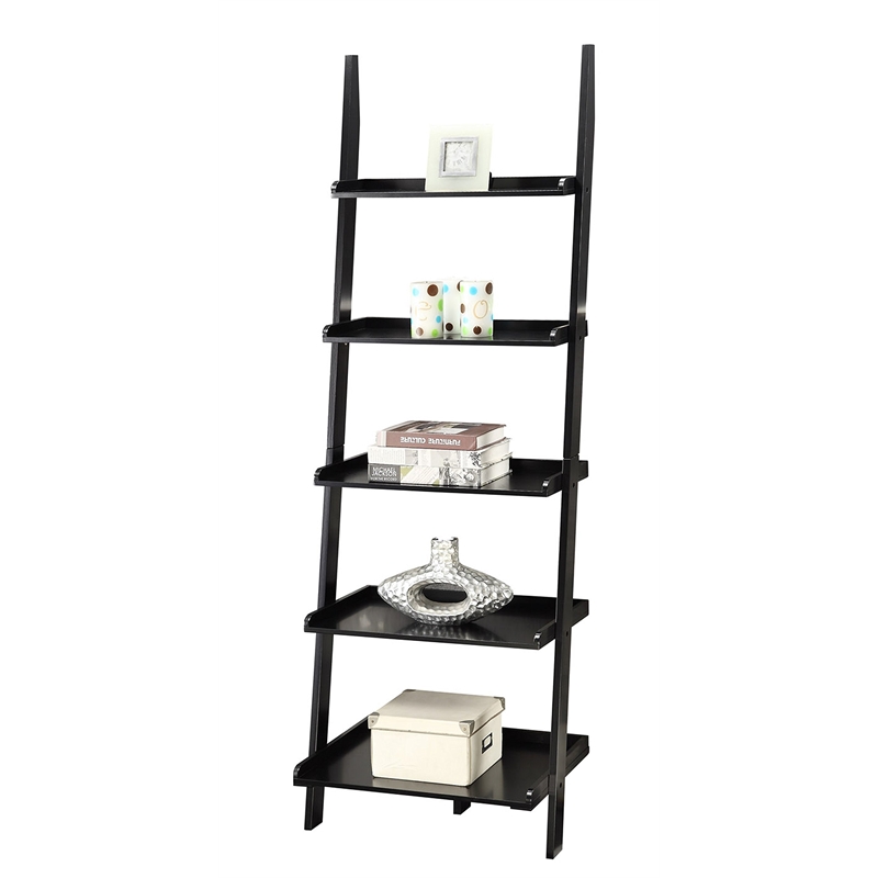 Scranton & Co Ladder Bookshelf in Black