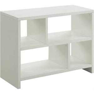 Scranton & Co Bookend Console Table in White