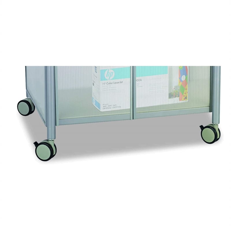 Scranton & Co Deluxe Machine Stand with Doors in Gray