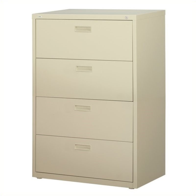 Scranton & Co 4 Drawer Lateral File in Putty Cymax Business