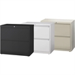 Scranton & Co 2-Drawer Modern Metal Lateral Filing Cabinet in Light Gray