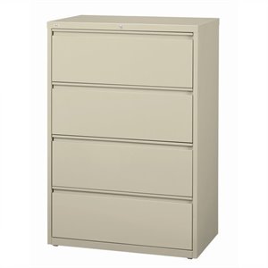 scranton & co 4 drawer lateral file cabinet in putty