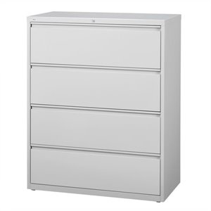 scranton & co 4 drawer lateral file cabinet in gray