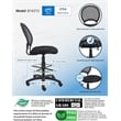 Scranton & Co Mesh Fabric Drafting Chair with Loop Arms in Black