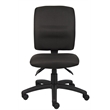 Scranton & Co Modern Crepe Fabric Multi Function Task Chair in Black