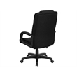 Scranton & Co Contemporary Fabric High Back Executive Office Chair in Black