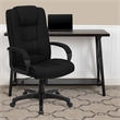 Scranton & Co Contemporary Fabric High Back Executive Office Chair in Black