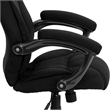 Scranton & Co High Back Upholstered Office Chair in Black