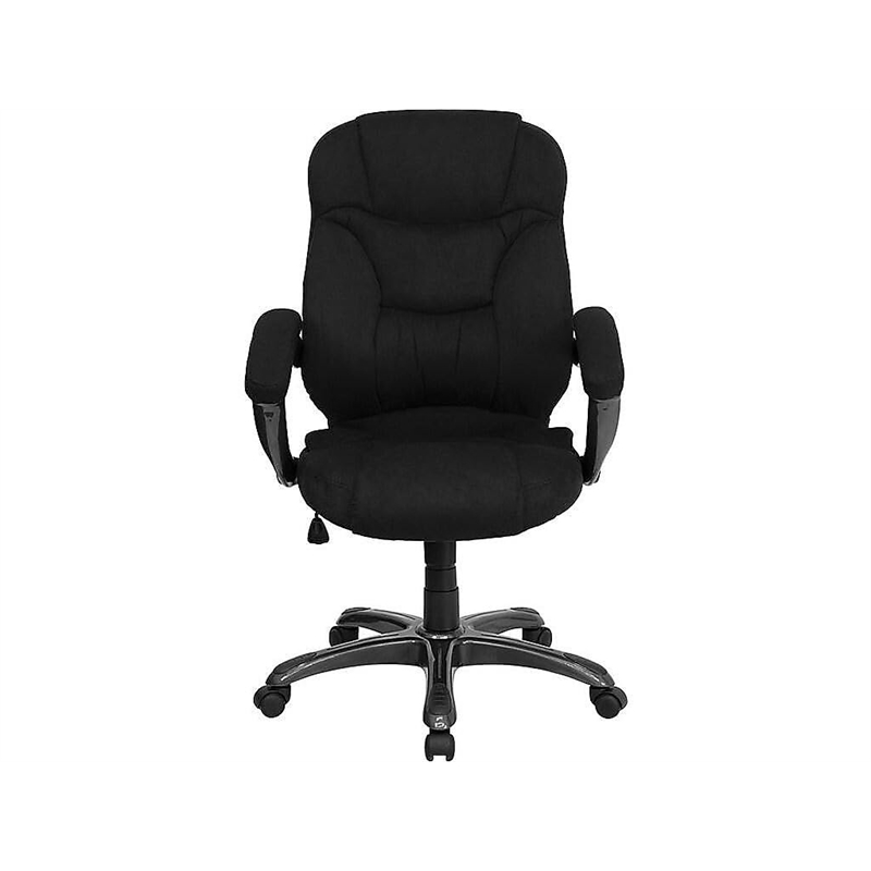Scranton & Co High Back Upholstered Office Chair in Black