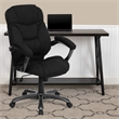 Scranton & Co High Back Upholstered Office Chair in Black