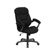 Scranton & Co High Back Upholstered Office Chair in Black