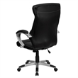 Scranton & Co High Back Executive Office Chair with Black Leather