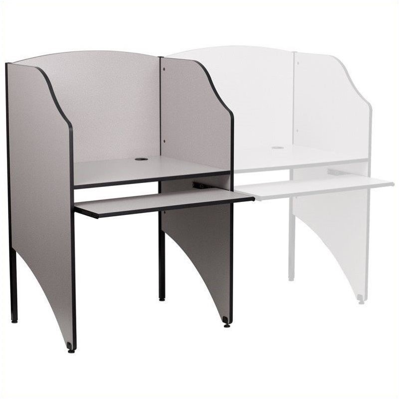 Scranton & Co Starter Study Carrel in Nebula Grey