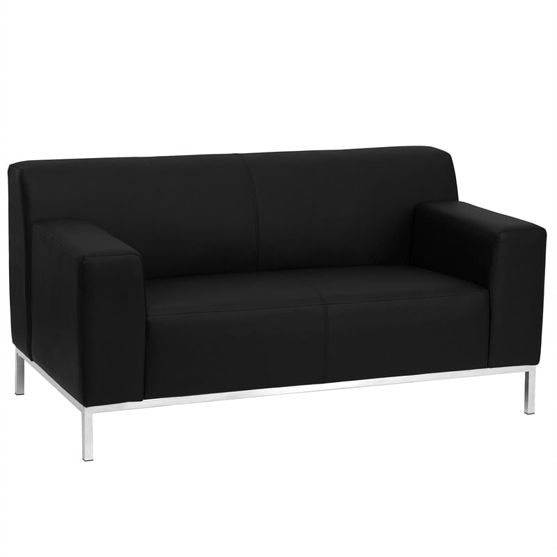 Scranton & Co Love Seat in Black