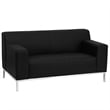 Scranton & Co Love Seat in Black