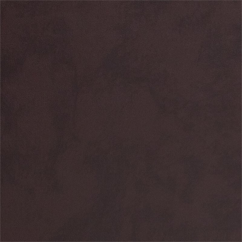 Scranton & Co Leather Loveseat in Brown