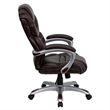 Scranton & Co Contemporary Faux Leather Office Chair in Brown/Black