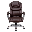 Scranton & Co Contemporary Faux Leather Office Chair in Brown/Black