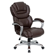 Scranton & Co Contemporary Faux Leather Office Chair in Brown/Black