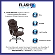Scranton & Co Contemporary Faux Leather Office Chair in Brown/Black