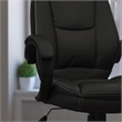 Scranton & Co High Back Contemporary Office Chair in Black Leather