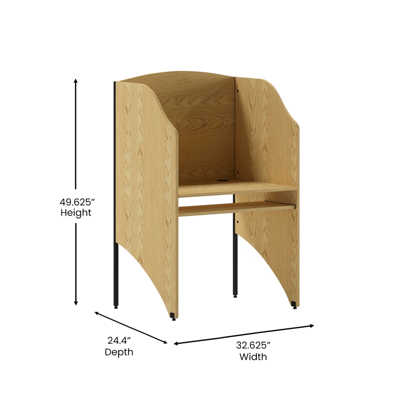 Scranton & Co Starter Study Carrel in Oak