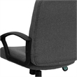 Scranton & Co Mid Back Office Chair with Nylon Arms in Gray