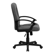 Scranton & Co Mid Back Office Chair with Nylon Arms in Gray