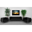 Scranton & Co Sofa and Chair Set in Black