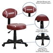 Scranton & Co Vinyl Football Task Office Chair in Brown/Black