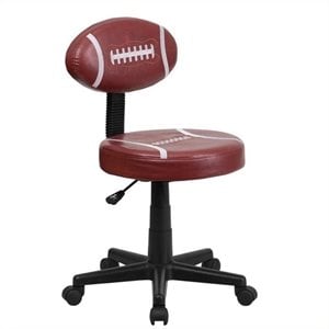 scranton & co football task office chair in brown and black